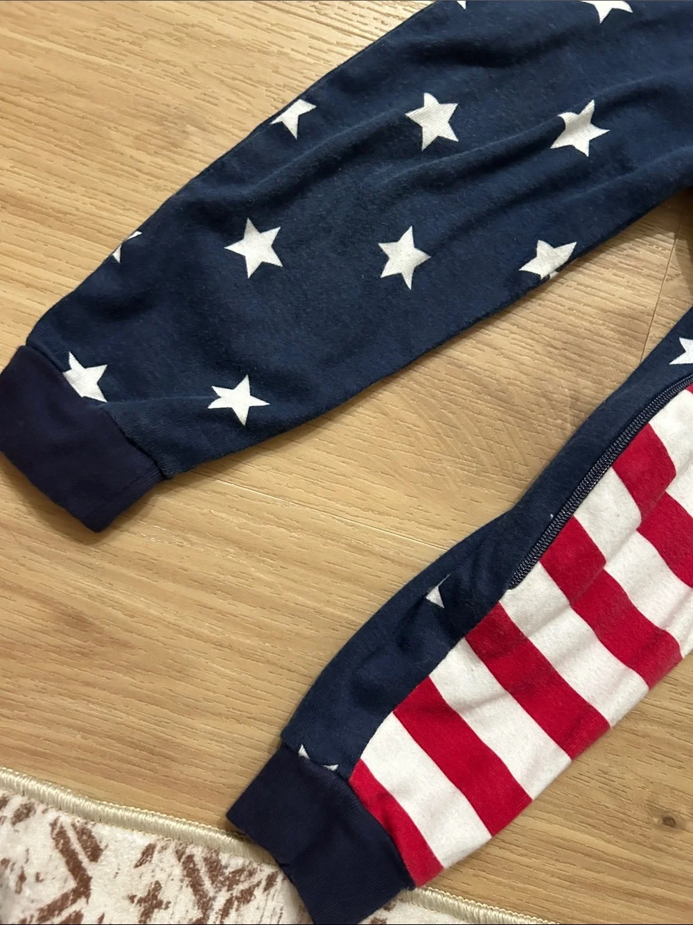The Children's Place Navy & Red Stars and Stripes One-Piece. 4th of July